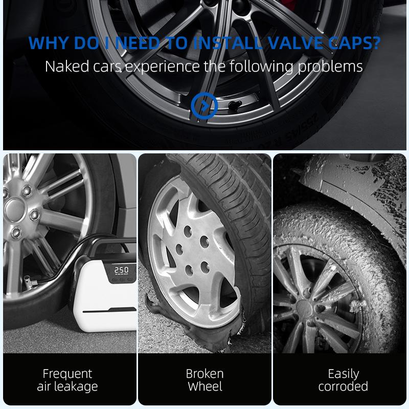 GNL1 For Skoda S Kodiaq Octavia 2 3 Yeti Karoq Rapid Fabia VII A5 Car Wheel Tire Valve Caps Stem Case Covers Accessories