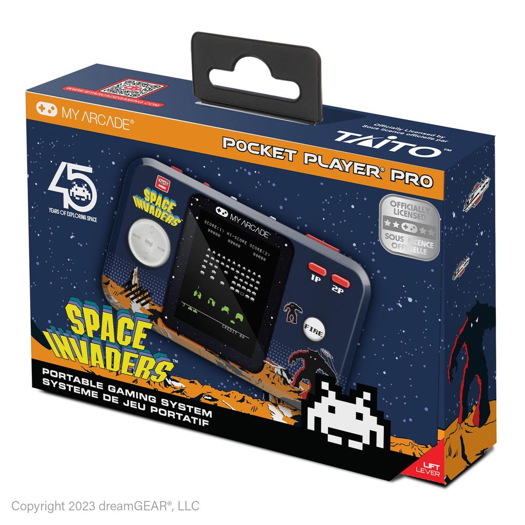My Arcade Space Invaders Pocket Retro Portable Video Color Classic Birthday Gift Player Game, 2.75-inch Display, Arcade,
