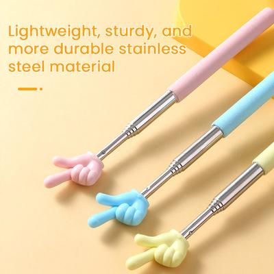 5 Pcs Telescopic Teachers Pointer Extendable Finger Pointer Stick Retractable Classroom Pointer for School Classroom Reading Presentation