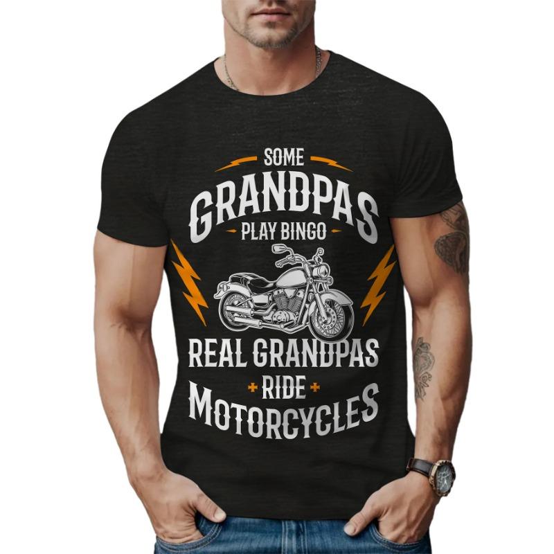 Summer Round Neck 3D Print Top Fashionable Casual Short Sleeved Men's T-shirts