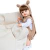 KEIUMI Niedliche Reborn-Puppe Mädchen mit langen Haaren, wasserfest, Ganzkörper-Silikon-Vinyl, Bebe Reborn, 55 cm, Puppen, Spielzeug, Kind, Partner