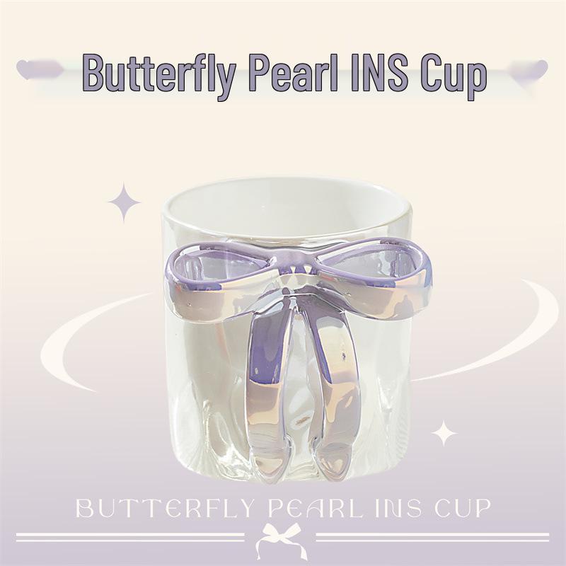 

3D Butterfly Bow Mug - High Appeal Ceramic Cup for Girls 301-400ml