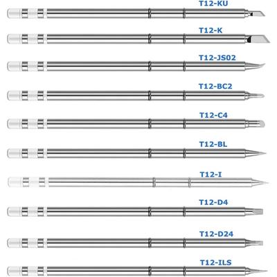 T12 Soldering Iron Tip T12 Series Soldering Iron Tip T12-KU K D24 ILS J02 for Hakko FX951 STC STM32 OLED Soldering Station Solde