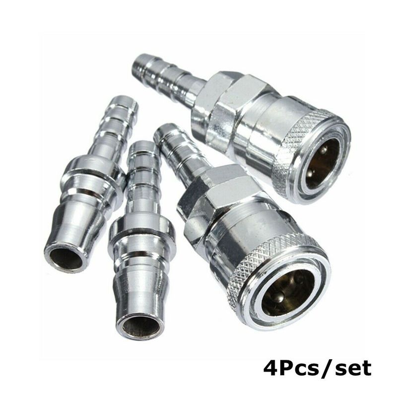4PCS Quick Release Air Hose Fittings Coupler 8mm Compressor SH20+PH20 Spring Loaded Couplings Air Compressor For RV Motorhome