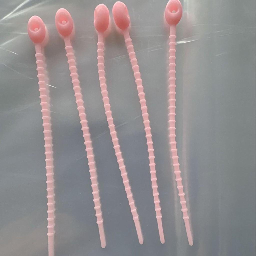 Self-Locking Silicone Cable Tie - Cartoon DIY Key Ring Reusable Clip