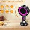 1Pc Portable Exhaust Fan Adjustable 2 Speeds Desktop Range Hood USB Rechargeable Exhaust Fan for BBQ Cooking Kitchen Accessories