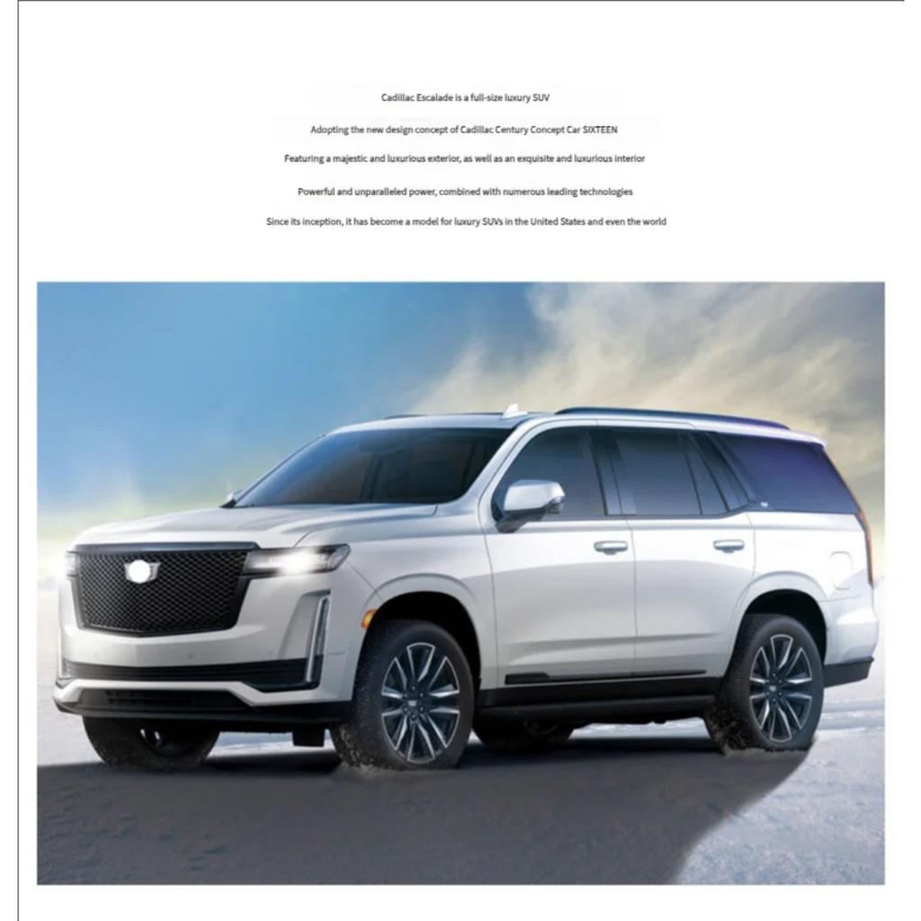 1/32 Model Samochodu ze Stopu Cadillac Escalade Wysoka Symulacja Odlewy Zabawka z Dźwiękiem i Światłem Pojazdy Pull Back Dekoracja Zabawki dla Dzieci