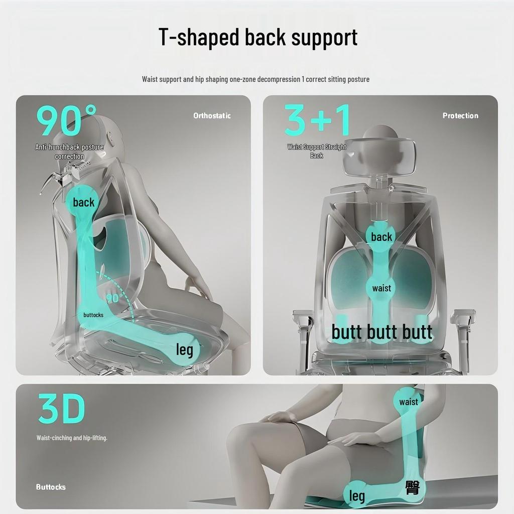 Ergonomikus deréktámasz párna irodaszékhez