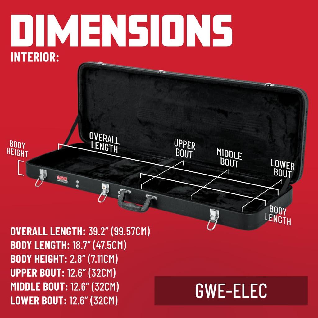 GATOR Hard Case for Electric Guitar GWE Series Plywood Tolex Laminated GWE-ELEC []