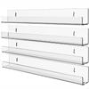 Acrylic Bathroom Shelves, Acrylic Shelf Transparent Wall Mounted, Thick Acrylic Shower Shelf, Clear Storage Display Rack X3UC