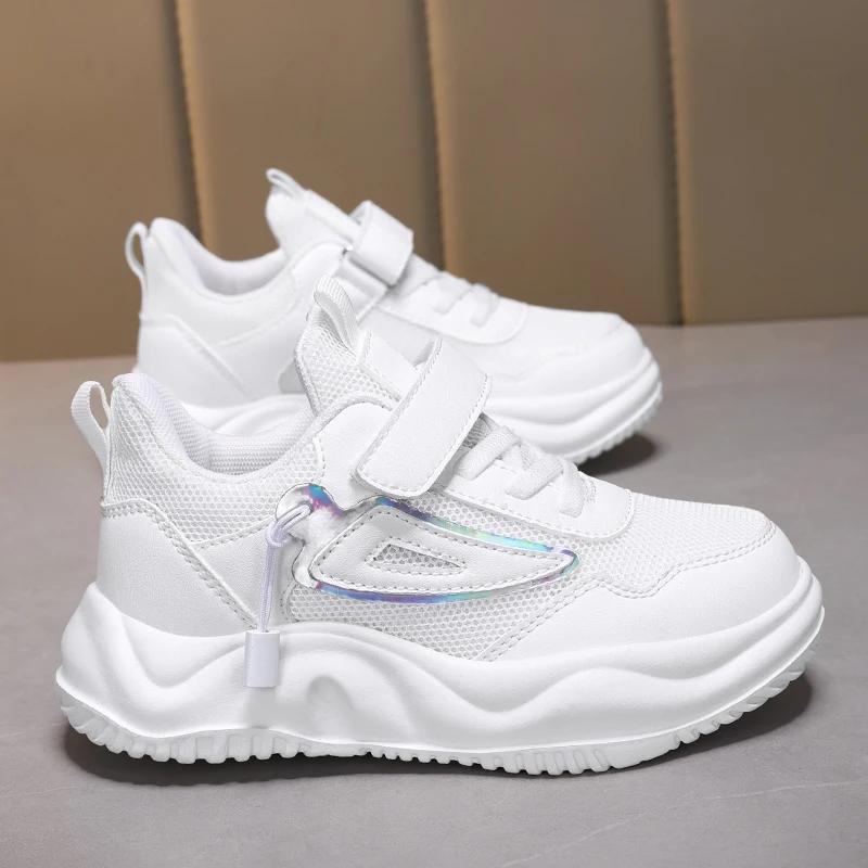 

Sports Shoes Basketball Children s Shoes Running Girls Boys School Spring Mesh Fashion Casual Sports Breathable Non Slip 36 белый