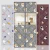 Thickened Windproof Cotton Door Curtain for Winter Home Insulation Magnetic Windbreak Curtain with No-Drill Installation