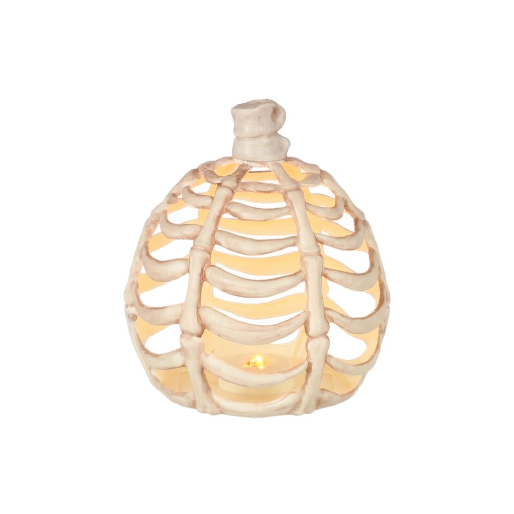 Halloween Pumpkin Skeleton Light Up Decoration with Glowing for Party Indoor Outdoor Decor