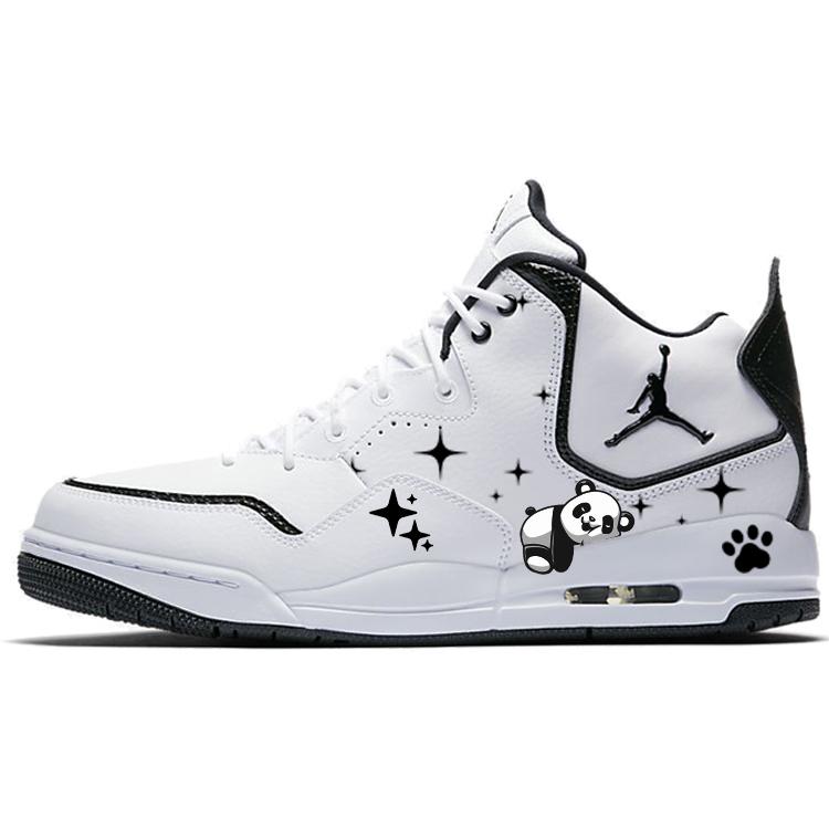 Jordan Courtside 23 Vintage Basketball Shoes Men s Mid top White/Black AR1000-100(Team56-) 40.5