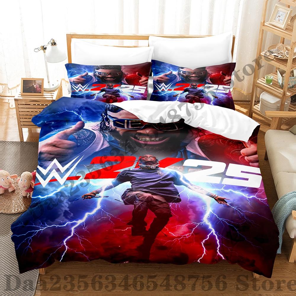 Comforter Lightning Jey Uso Bedding Set Single Twin Full Queen King Size Bed Set Adult Bedroom s Wwe 2K25 Bed