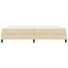 Box Spring Bed with Mattress Cream 200 x 200 cm Fabric