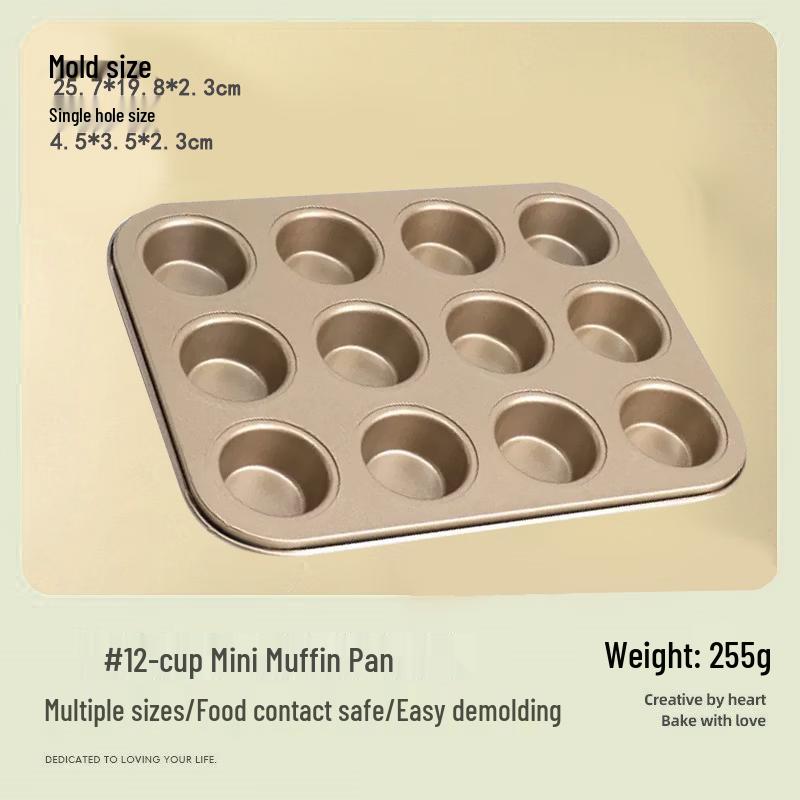 MDNG Non-stick Mini 12-Cup Muffin Pan Set