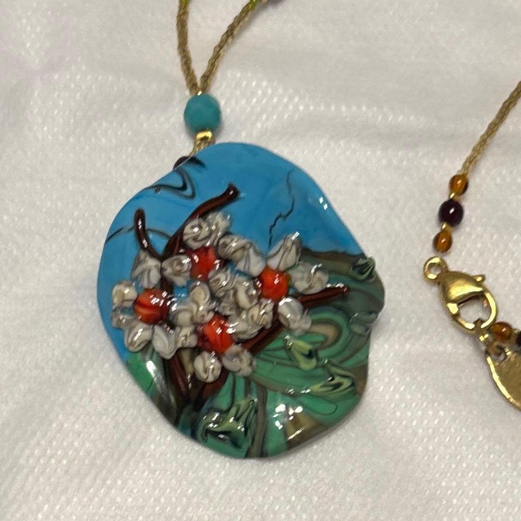 Used Venetian glass Paola necklace