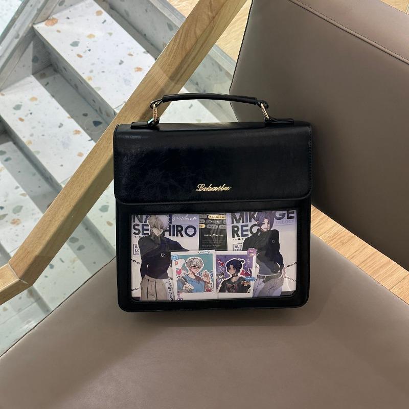 New Japanese Retro Handbag Daily Versatile Transparent Shoulder Cross Shoulder Pain Bag Bar Bag Women