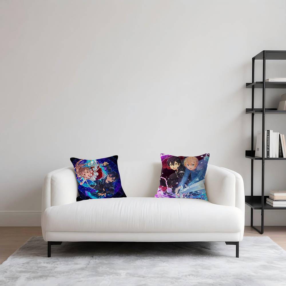 Sword Art OnlineS Pillow Cover For Bedroom Room And Living Room Sofa Decorative Cushion Cover