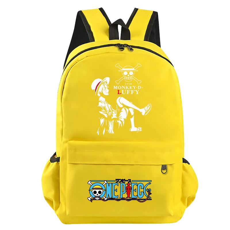Anime One Piece Bag Large Capacity Sweet Soft Backpack for Boy Girl Children Teenager Back To School Bag Leisure Travel Bag College Canvas Bagpack