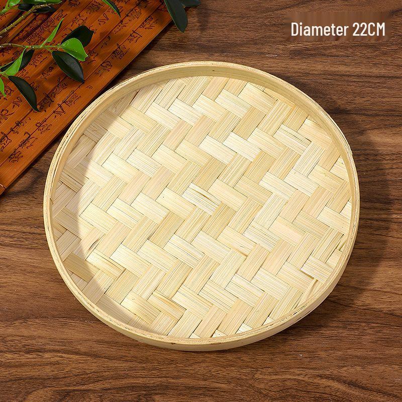 DIY Bamboo Weaving Kit: Small Round Winnowing Basket for Children's Creative Projects and Kindergarten Activities