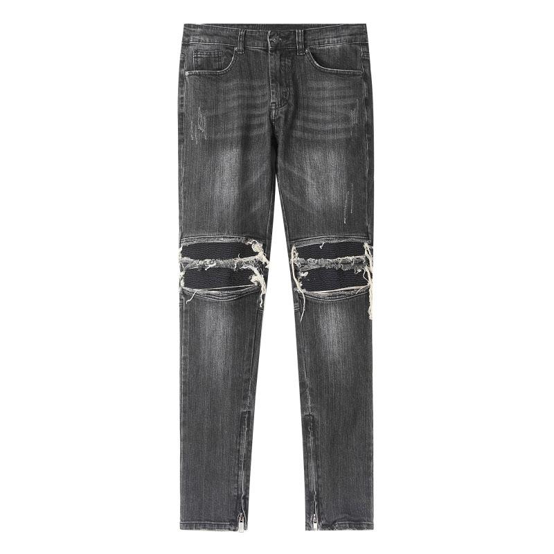 

Джинсы женские винтажные рваные хип-хоп дрянной индивидуальный стиль High Street Slim Casual Красивый креатив 2025 весна осень женские джинсовые брюки 3XL чёрный