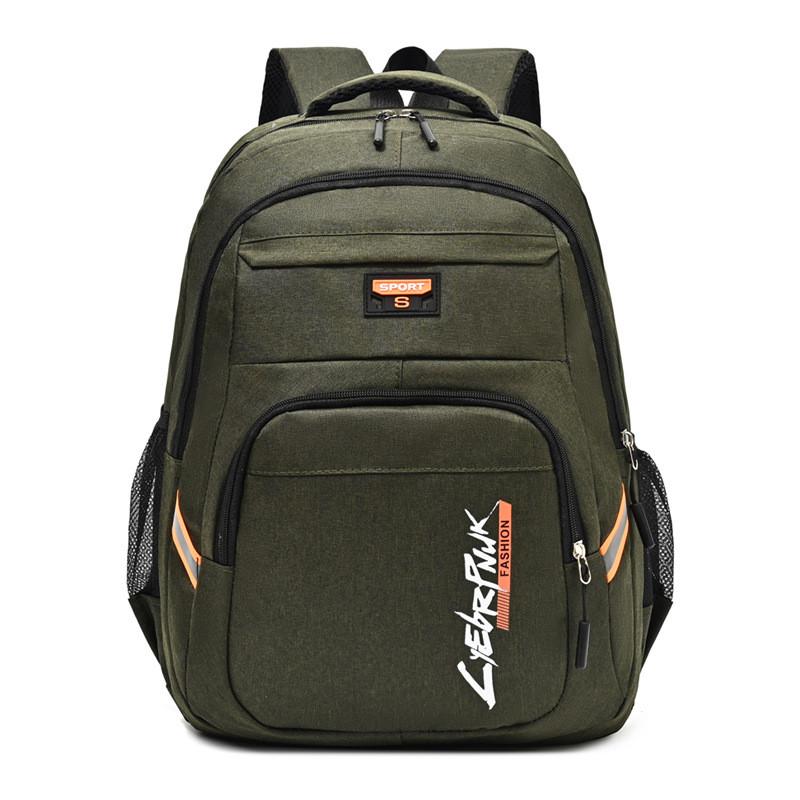 Unisex Rucksack aus Oxford-Stoff, lässig, mit Buchstabenmuster, für Reisen und Schule