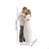 Family Themed Figurine Gifts Hand Painted Figure for Christmas Shelf Cabinet A