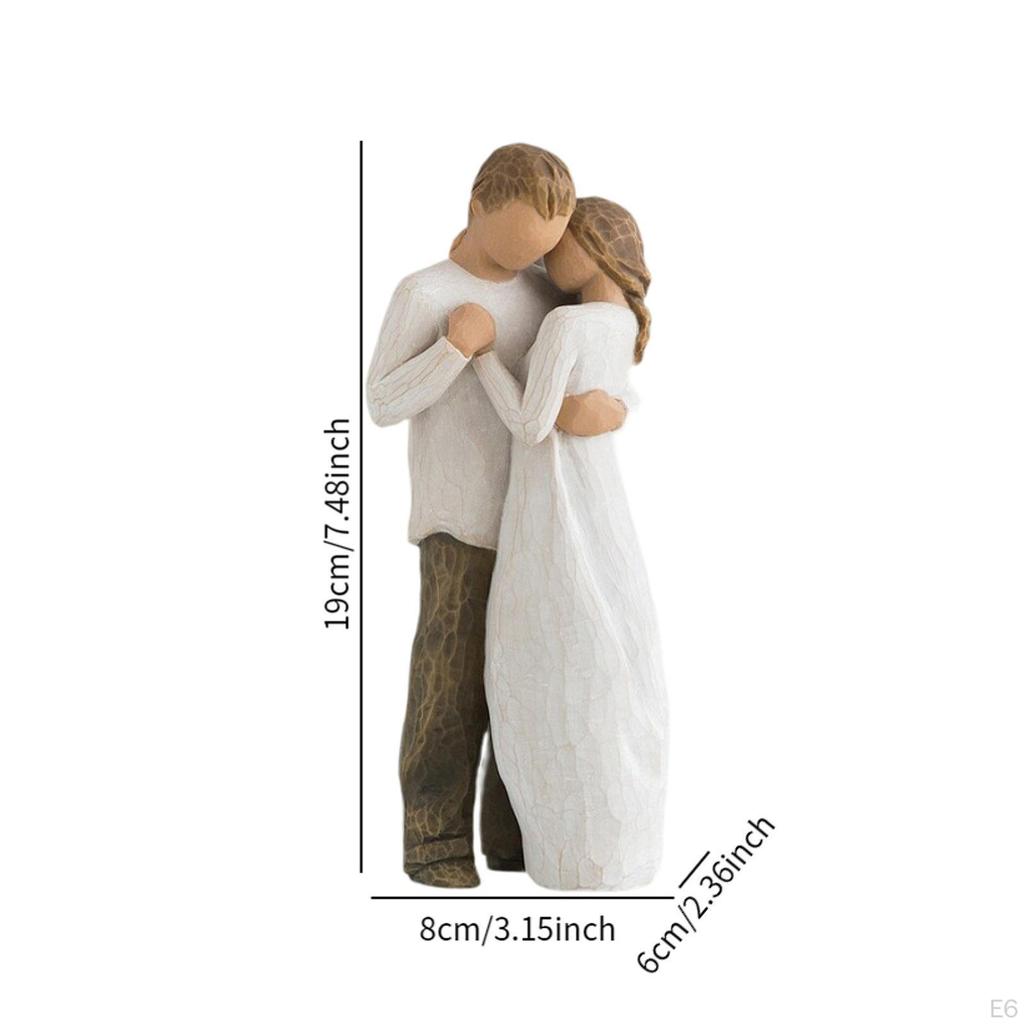 Family Themed Figurine Gifts Hand Painted Figure for Christmas Shelf Cabinet A