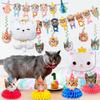 Cat Birthday Party Decorations,27PcsCat Birthday Decorations-Cat Banner&Swirl Decorations etc Cat Party Decorations,Cat Themed Birthday Party Supplies