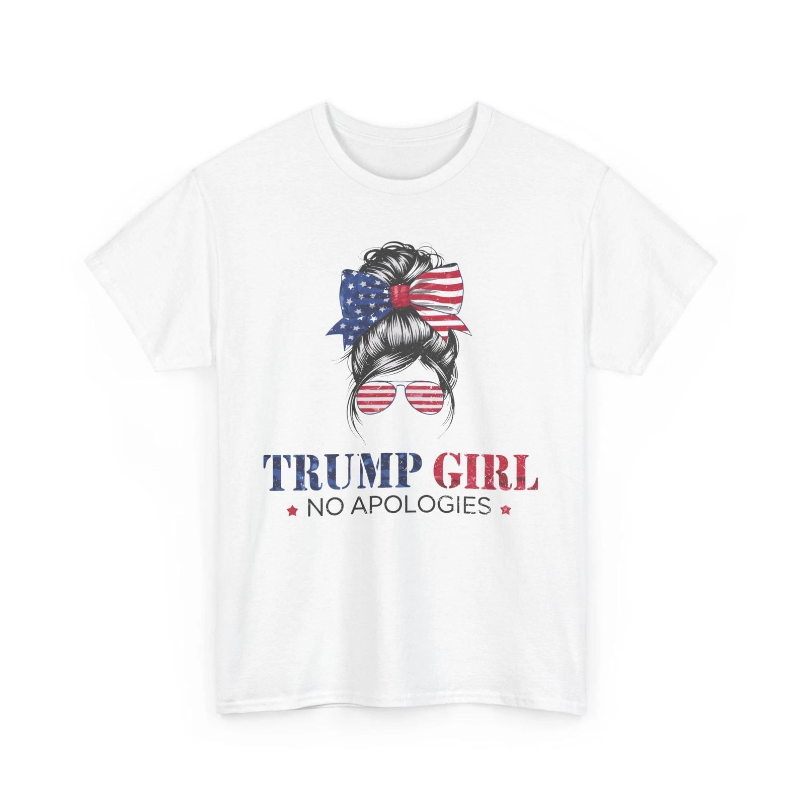 

Trump Girl T-Shirt | Stand Up for Your Country in Style | USA woman Shirt 4XL