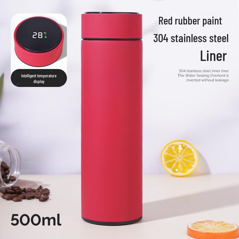 304 Stainless Steel Smart Temperature Display Insulated Water Cup with LED - Customizable Gift