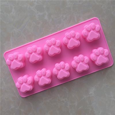 10 Even Cartoon Kitten Claw Bear Palm Silicone Chocolate Mold Easy To Release High Temperature