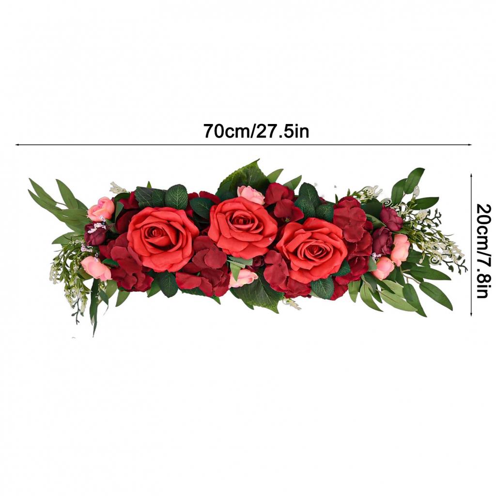 Captivating Beauty Artificial Rose Flower Swag for Indoor and Outdoor Use