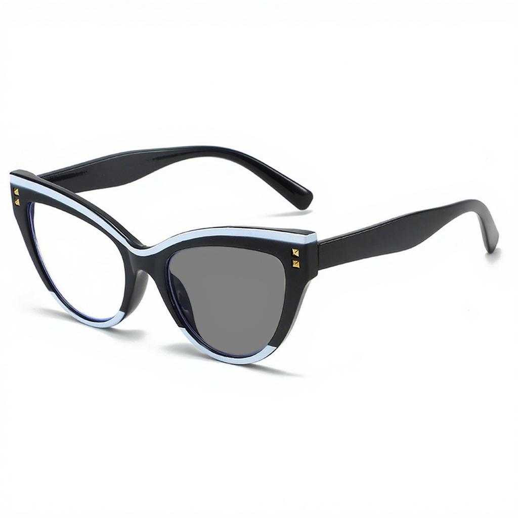Popular Personality Cat-eye Photochromic Reading Glasses HD Luxury Designer Lenses Lady and Gentleman Eyeglasses 0 To +4.0