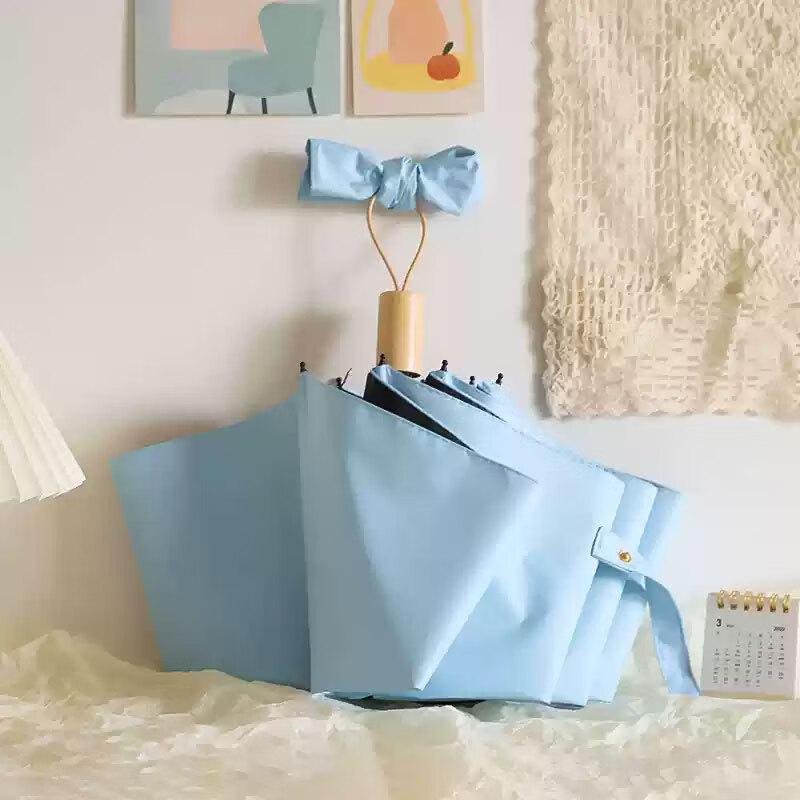 Compact 5-Fold Manual Sun & Rain Umbrella