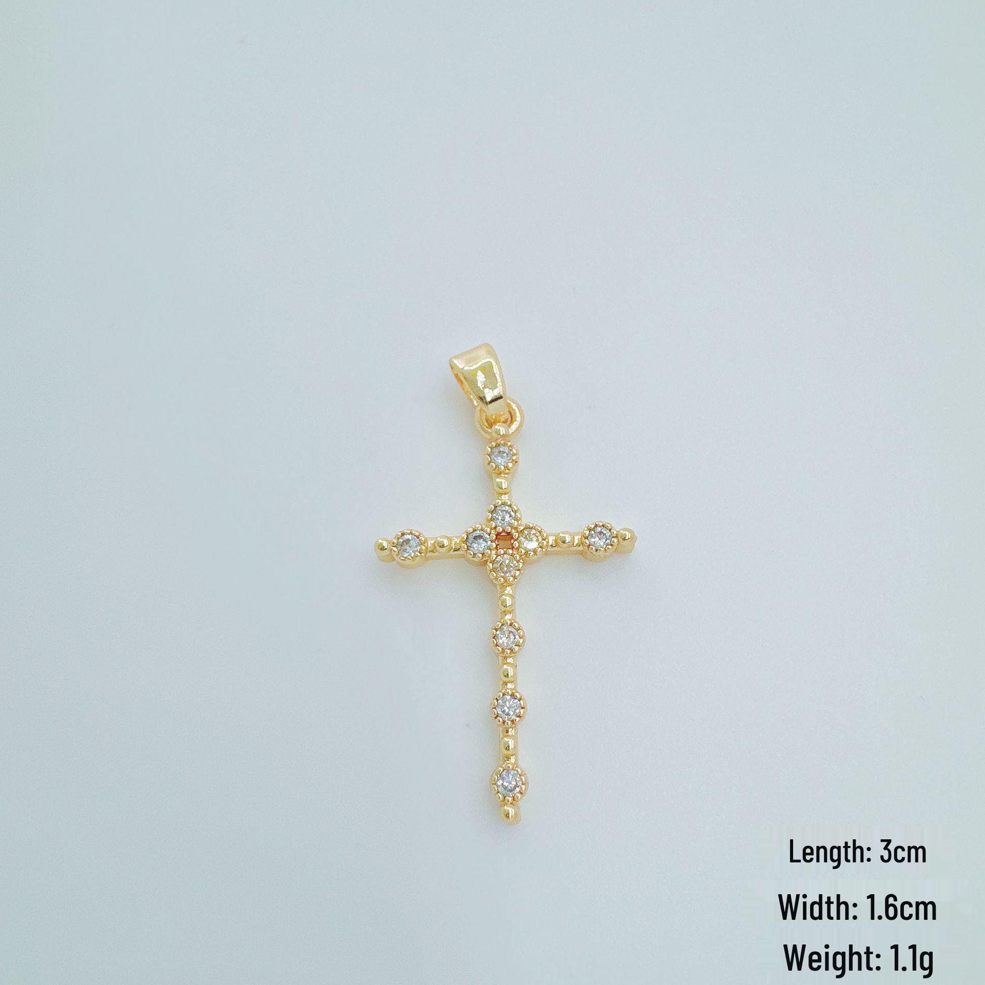 Versatile European Cross Pendant Necklace - High-End Clavicle Jewelry Accessory