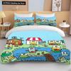 10 Sizes Sanrio Keroppi Printed Bedding Set Cartoon Anime Duvet Cover Comforter Pillowcase Boys Girls Children Adults King Gift