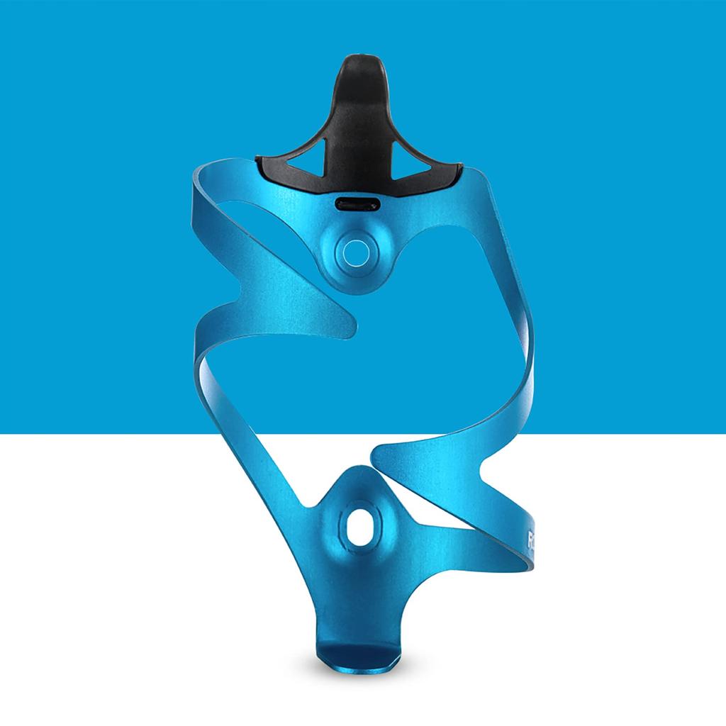 ROCKBROS Bicycle Drink Bottle Cage for Road Aluminum Lightweight and Fits PET and Tool Bottles Holder, Bikes, Alloy, Durable, (Blue)