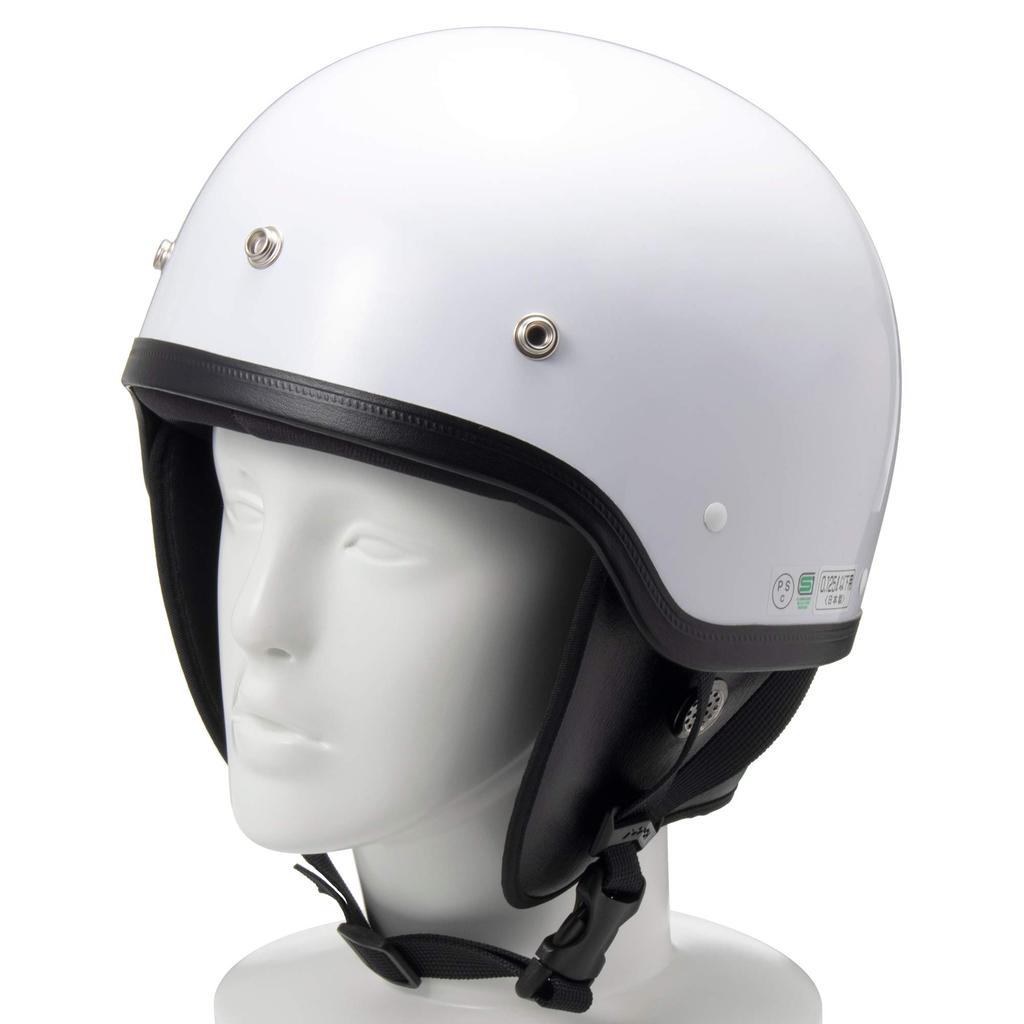 SANADA Helm MACH für Motorräder bis Freigröße AJ-30 125cc, Weiß, (57-60 cm)