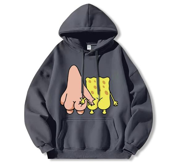 

2025 Новые осенние толстовки с принтом Губки Боба Квадратные Штаны для мужчин и женщин, парные толстовки, одежда для пары, топ 3XL