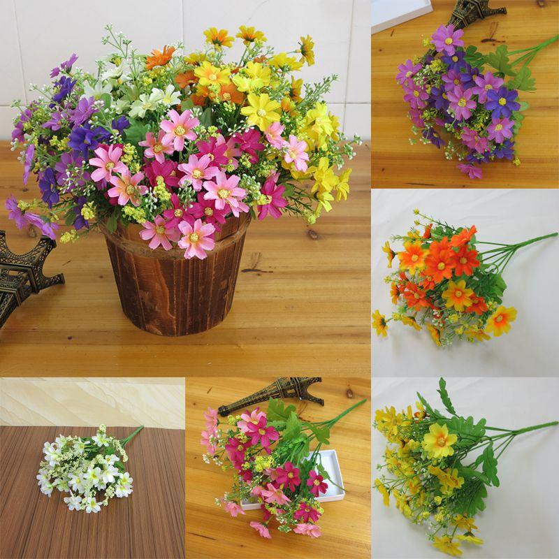 Stunning 28-head Artificial Chrysanthemum Daisy Bouquet For Weddings And Events