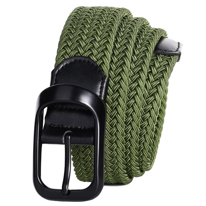 

Универсальный холщовый ремень на резинке унисекс - корейский стиль, очень длинный, без отверстий 115 cm