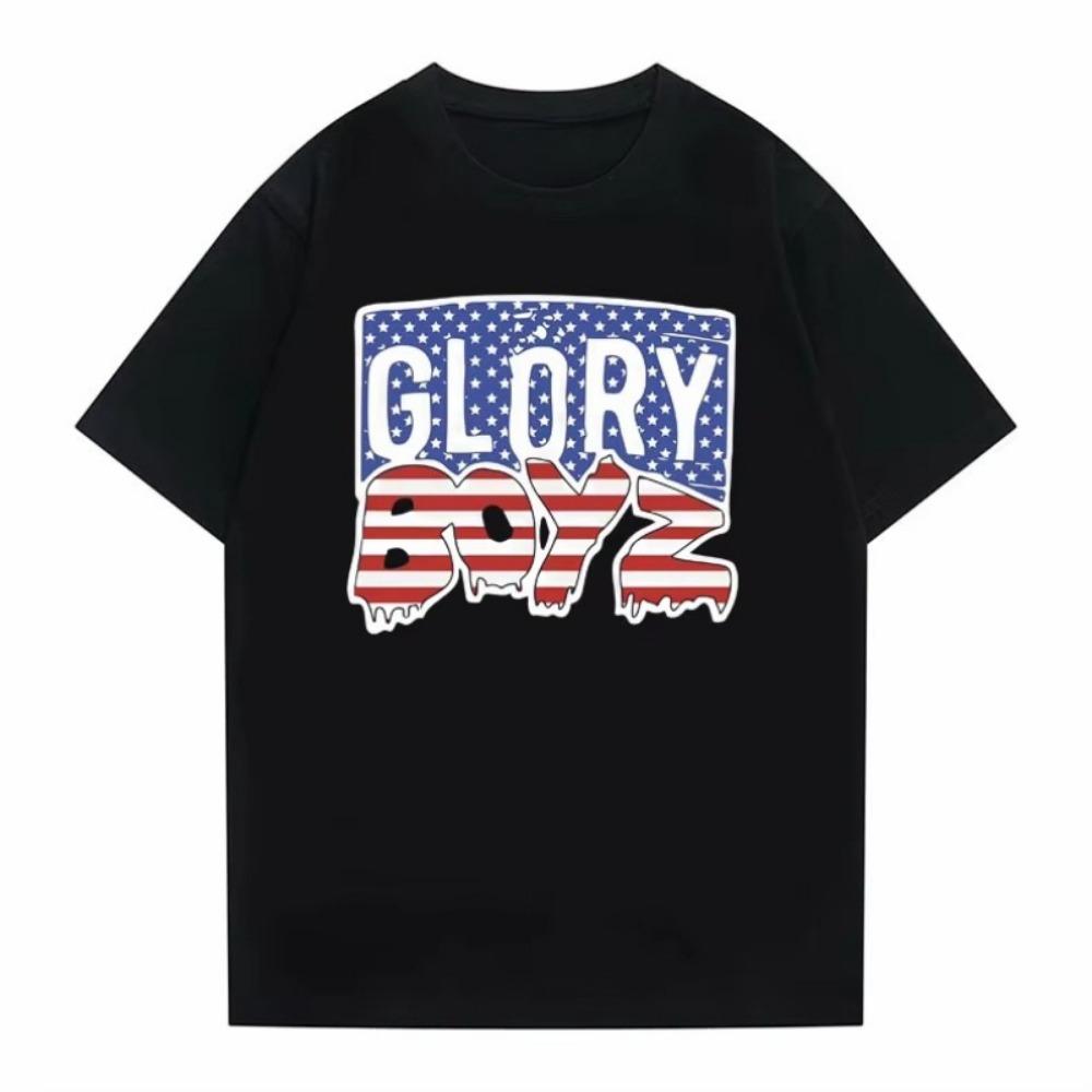 Rapper Chief Keef Glory Boyz cotton men s shirt O-Neck oversized graphics Short Sleeved Women s Vintage Y2k Tshirt S