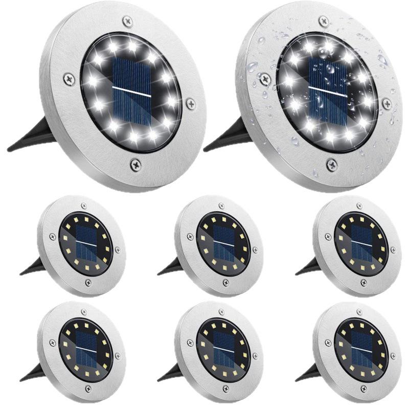 Waterproof In-Ground Solar Lights: 8LED Outdoor Garden Decoration
