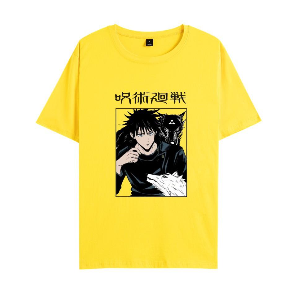

Jujutsu Kaisen Printed Women Men s T-shirt Unisex Casual Fashion Short-sleeved Tops T-shirt XXS жовтий