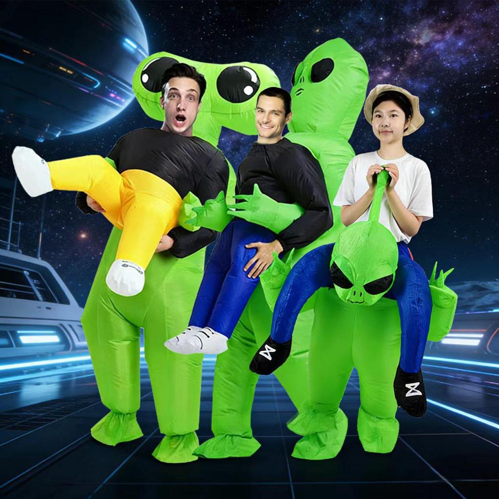 Inflatable Halloween Alien Ghost Hugging Costume for Role-Playing and Party Fun