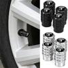 4PCS New Car Tire Valve Caps Tyre Rim Stem Covers Decorative For Model 3 Model Y 2020 2021 2022 Invader Coil Mod WYE K80