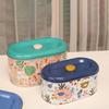 2PCS/SET European Style Tinplate Storage Box Large Capacity Candy Cookie Box Gift Boxes  Living Room